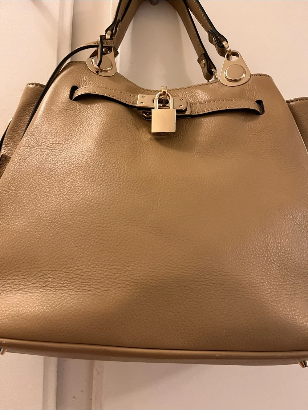 Belle & Bloom Camel Genuine Leather Tote
